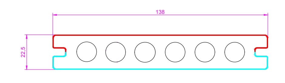 138共6孔共挤空心 138共6孔共挤空心
