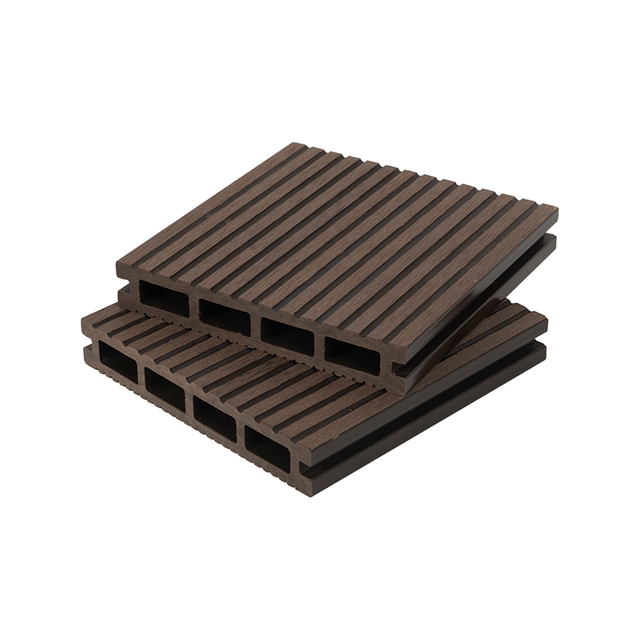 Non-Slip on Both Sides Traditional Square Hole WPC Outdoor Terrace Decking