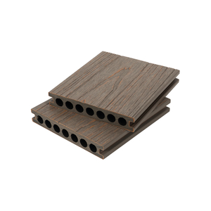 High Satisfaction Eco-Friendly Wood Grain WPC Co-Extrusion Double Layers Colorful Flooring wpc hollow decking