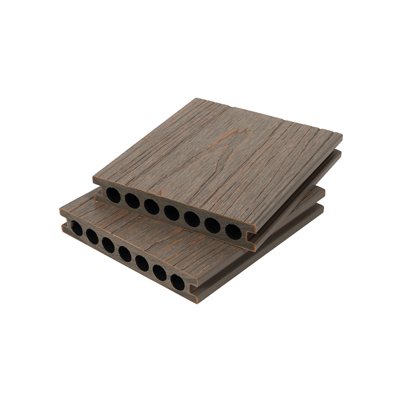 High Satisfaction Eco-Friendly Wood Grain WPC Co-Extrusion Double Layers Colorful Flooring wpc hollow decking
