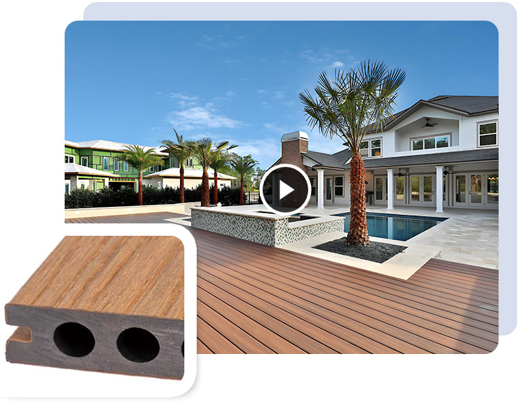 Wood Plastic Composite Profile for Outdoor Use