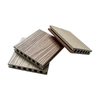 UV Resistance, Anti-Skidding WPC Co-Extrusion Six-Hole Hollow Decking - Dual Color Design