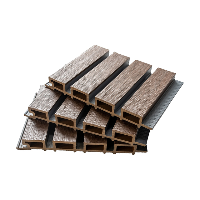 Aesthetic Wear-resistant WPC CO-extrusion Wall Panel Bi-colour for Garden