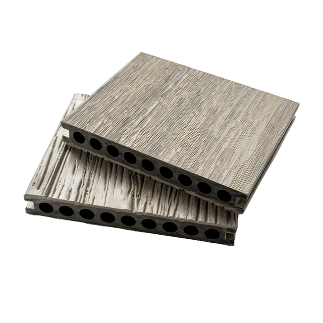 New Design Resilient Co-Extrusion WPC Decking Nine holes WPC Flooring for Modern Outdoor
