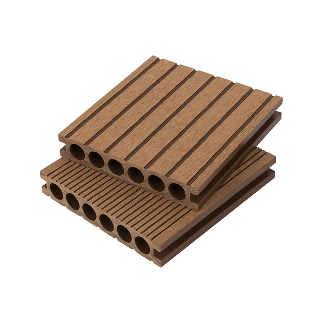 Waterproof UV-Resistant Durable Outdoor Classic Round-Holes WPC Composite Decking