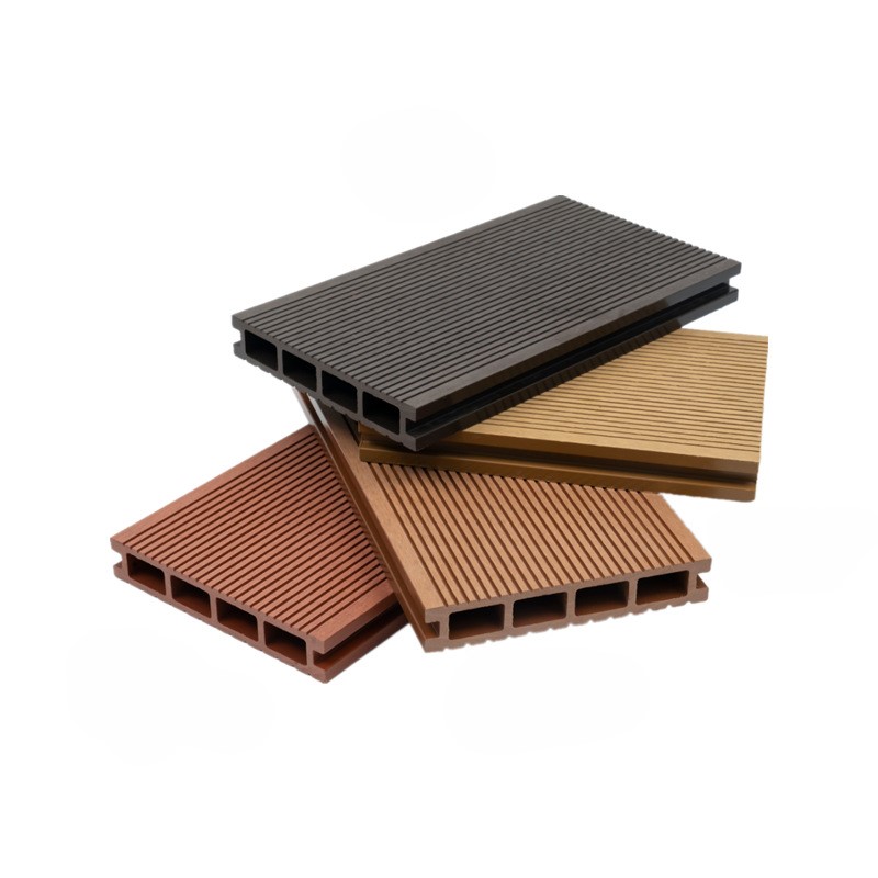 Non-Slip on Both Sides Traditional Square Hole WPC Outdoor Terrace Decking