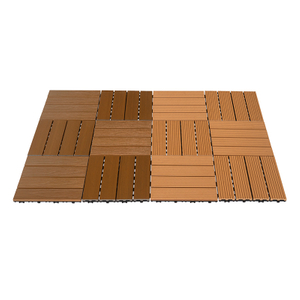 Outdoor Easy Click WPC Flooring Tile 30×30cm DIY WPC Decking Tiles
