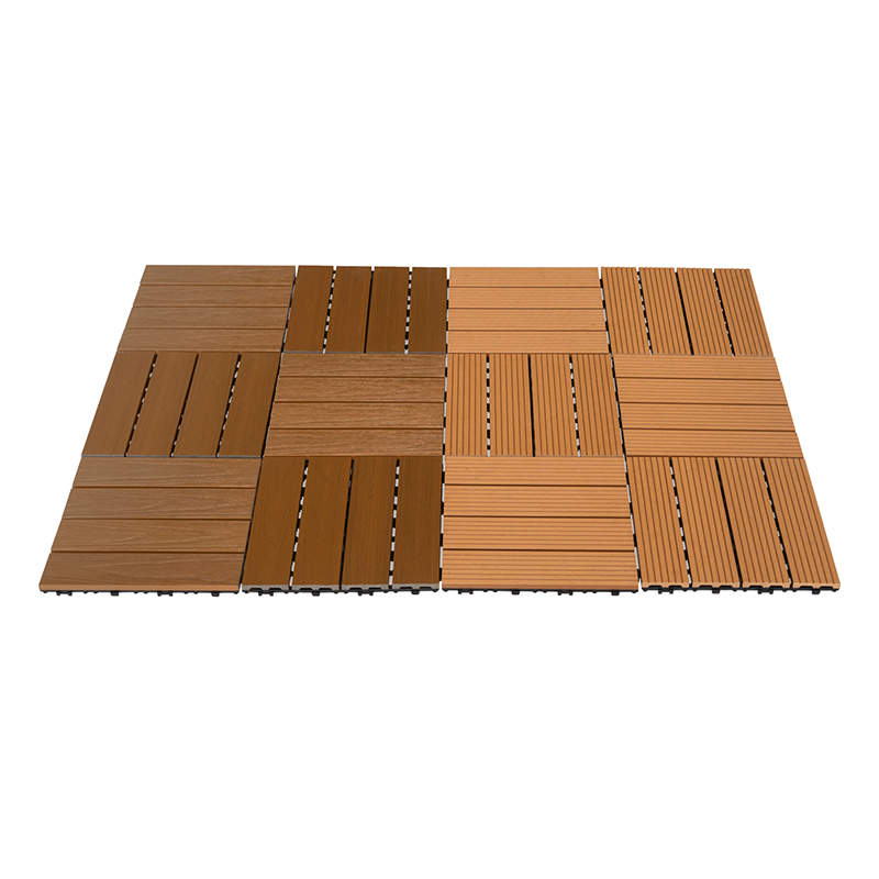 Outdoor Easy Click WPC Flooring Tile 30×30cm DIY WPC Decking Tiles