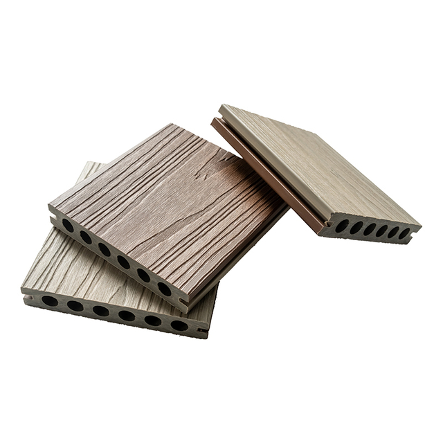 Second-Generation WPC Co-Extrusion Hollow Decking Courtyard Composite Decking