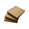 Waterproof Classic WPC Solid Decking 3D WPC Wood Plastic Composite Embossed Decking for Outdoor Courtyard, Garden, Terrace