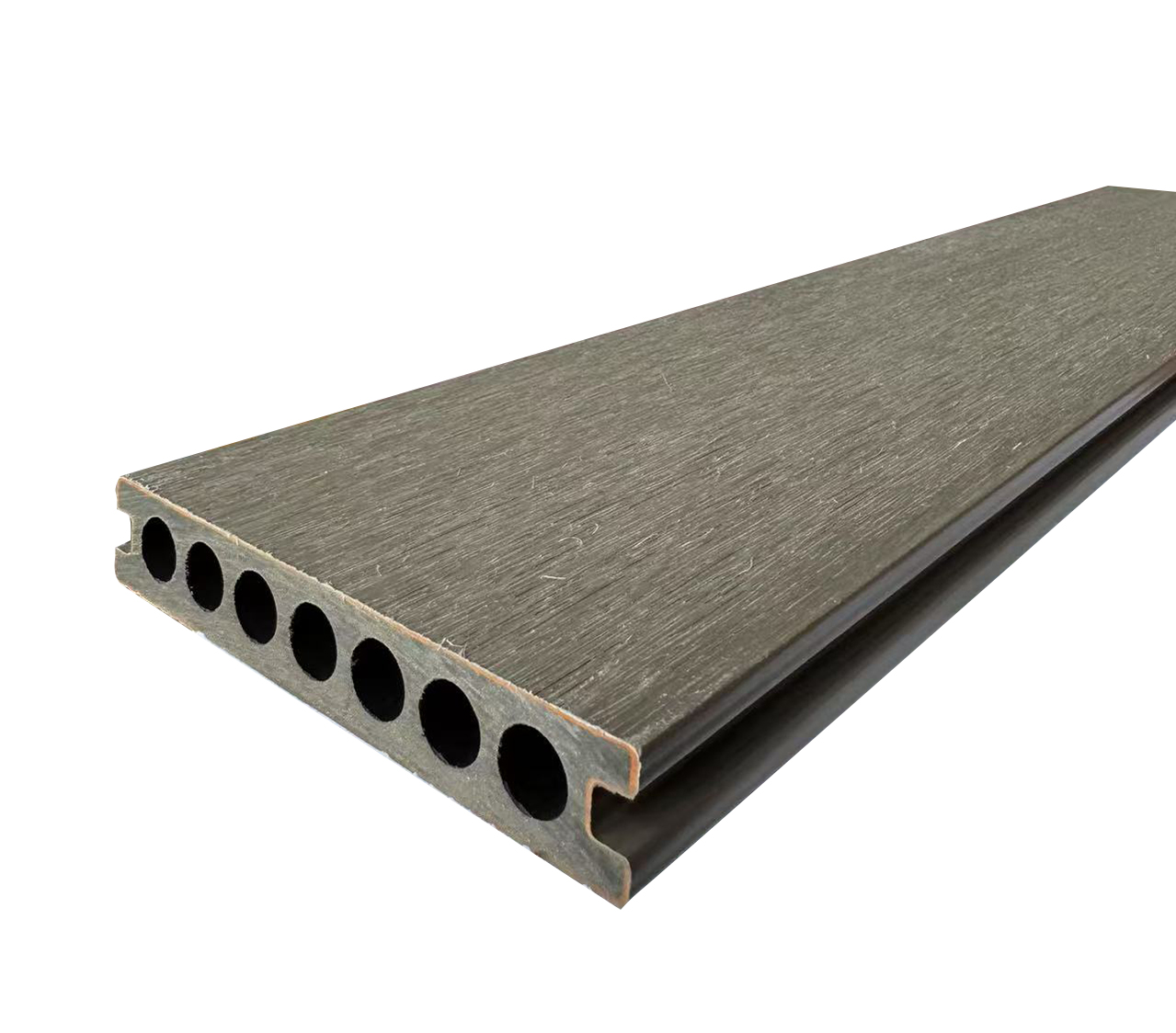 Bi-Color Co-Extruded Wood Grain Composite WPC Decking Flooring for Garden