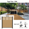 3m Outdoor Waterproof Wood Plastic Co-Extrusion WPC Fencing for Farm