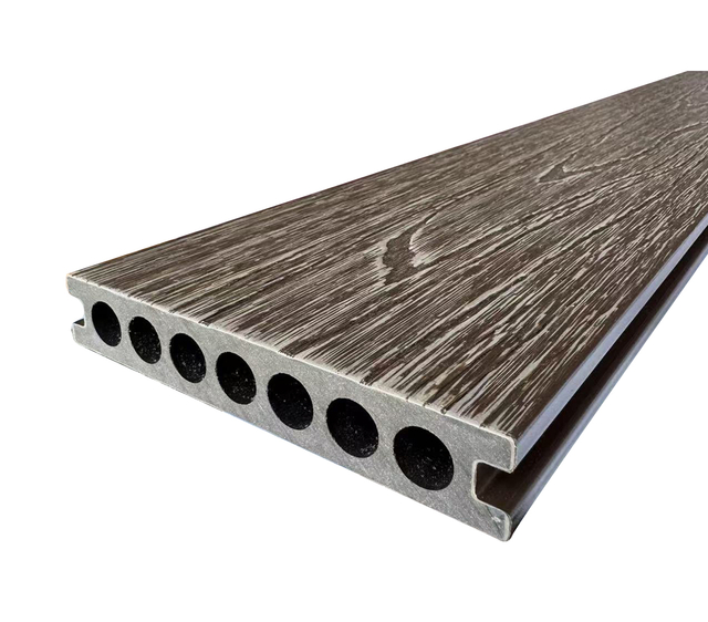 Bi-Color Co-Extruded Wood Grain Composite WPC Decking Flooring for Garden