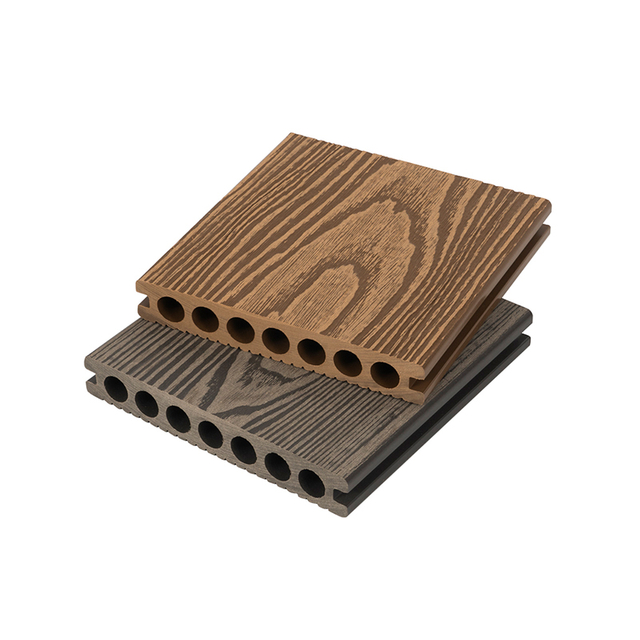148&times;23mm WPC Classic Round-Hole Embossing Decking